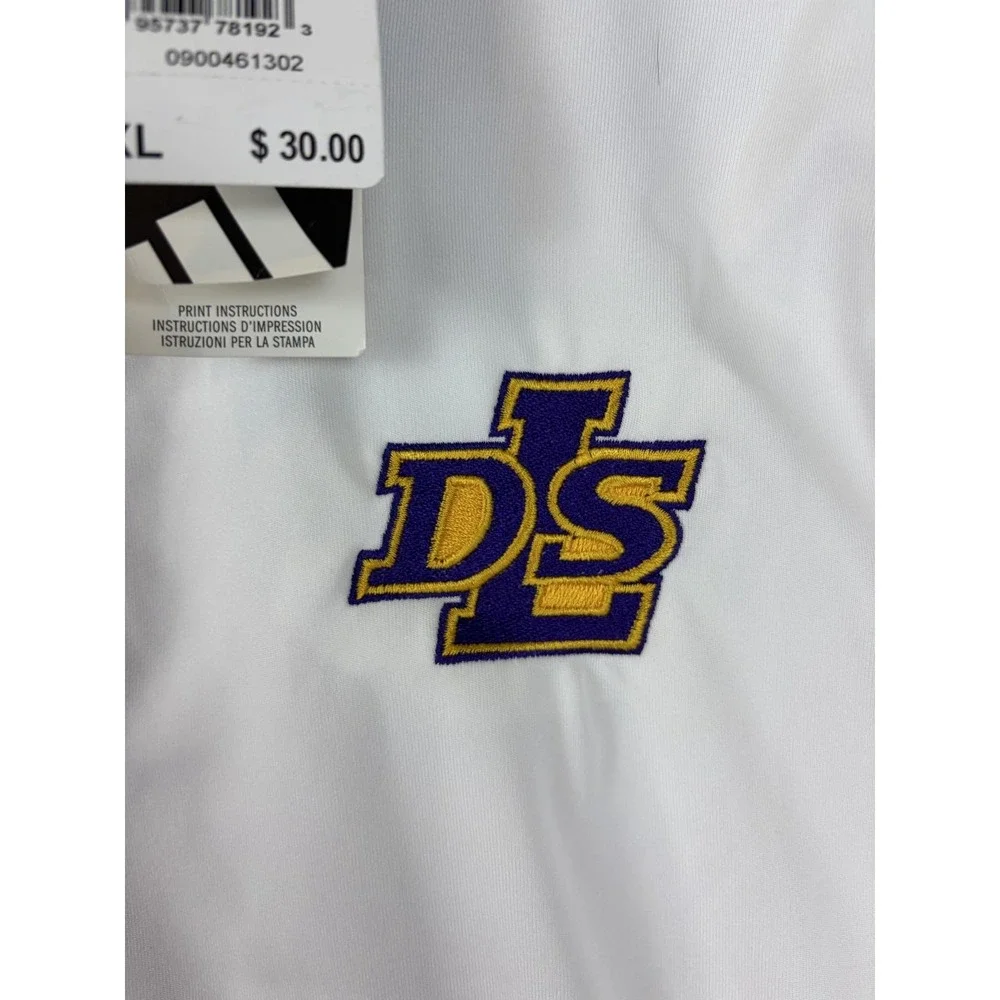 Adidas Polo Shirt Mens XL White AEROREADY DLS Logo ENT22 Football Soccer Men New